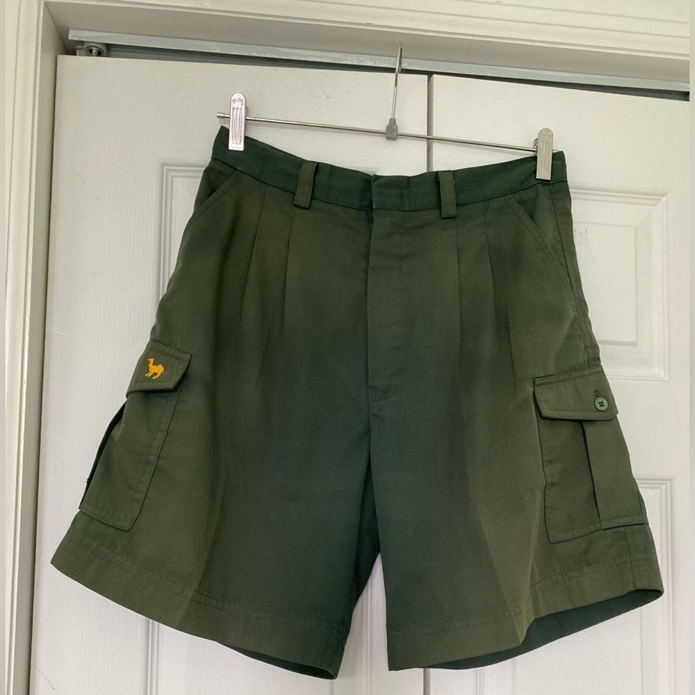 Camel Cigarettes Army Green Cargo Shorts